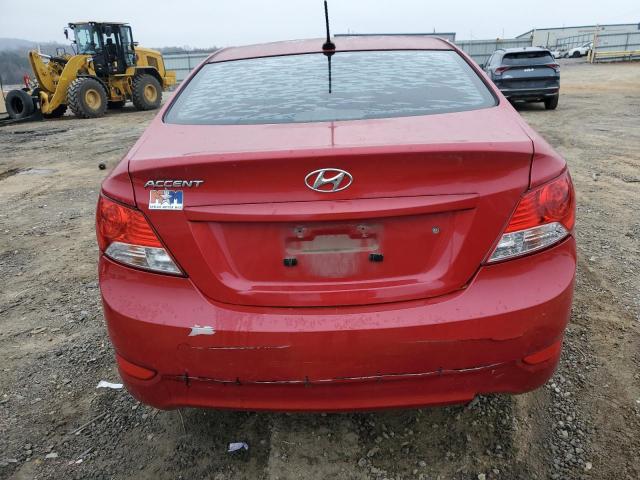 KMHCT4AE8DU323700 - 2013 HYUNDAI ACCENT GLS RED photo 6