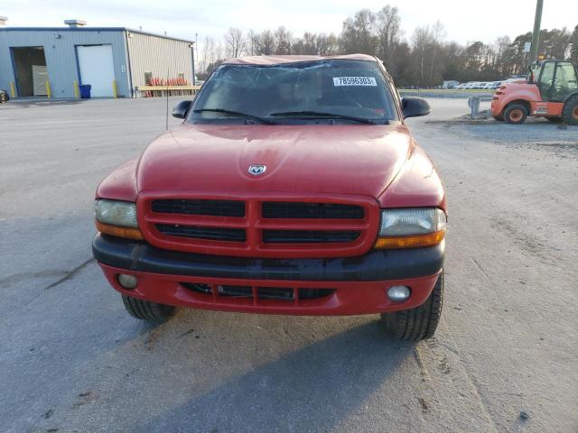 1B7GG22Y2XS256311 - 1999 DODGE DAKOTA RED photo 5