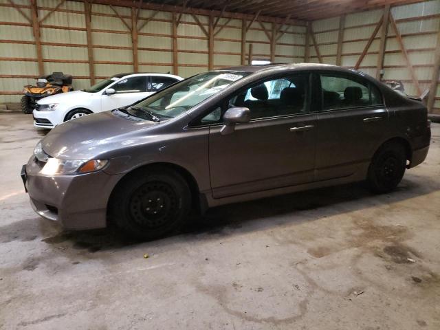 2HGFA1F65AH001698 - 2010 HONDA CIVIC LX-S رمادي صورة 1