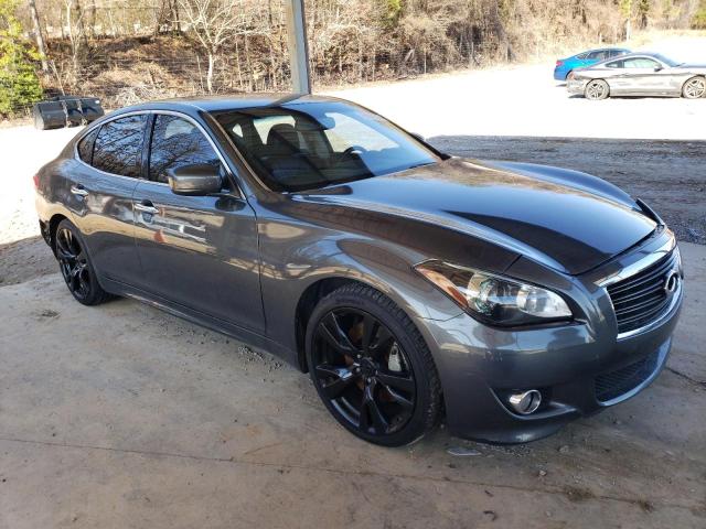 JN1BY1AP2BM320227 - 2011 INFINITI M37 GRAY photo 4