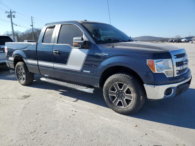 1FTFX1CTXDFD90898 - 2013 FORD F150 SUPER CAB BLUE photo 4