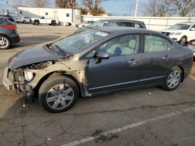 2HGFA1F55AH321174 - 2010 HONDA CIVIC LX GRAY photo 1