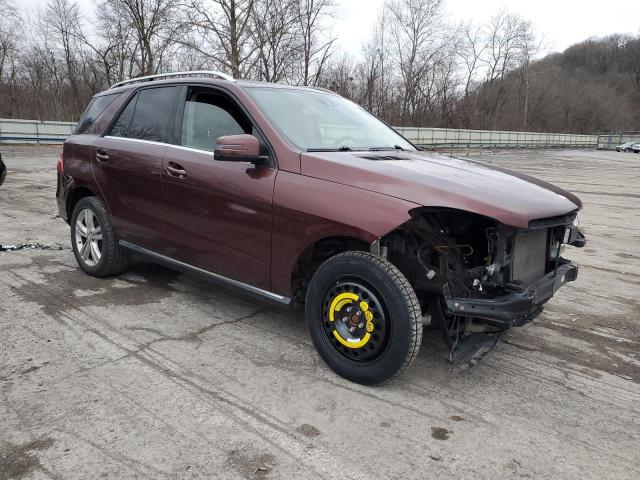 4JGDA5HB0FA501499 - 2015 MERCEDES-BENZ ML 350 4MATIC BURGUNDY photo 4