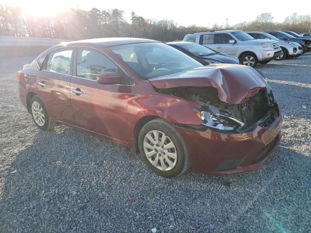 3N1AB7AP4HY379785 - 2017 NISSAN SENTRA S RED photo 4