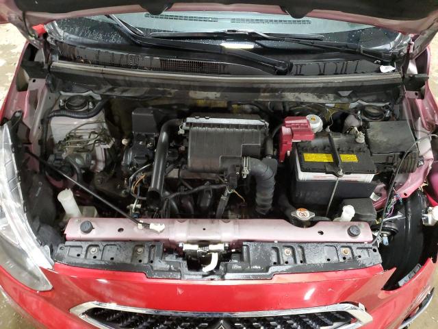 ML32A3HJ4KH015824 - 2019 MITSUBISHI MIRAGE ES RED photo 11