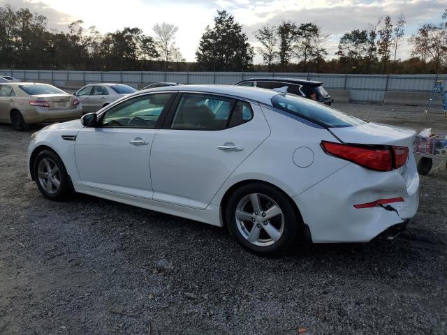 5XXGM4A72EG303826 - 2014 KIA OPTIMA LX WHITE photo 2