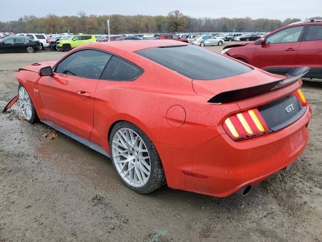 1FA6P8CF9F5423827 - 2015 FORD MUSTANG GT RED photo 2