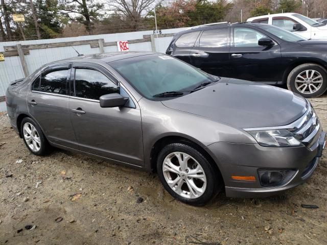 3FAHP0HG9CR373385 - 2012 FORD FUSION SE GRAY photo 4