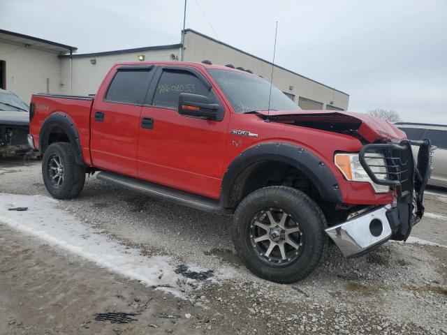 1FTFW1EF2BKD57618 - 2011 FORD F150 SUPERCREW RED photo 4