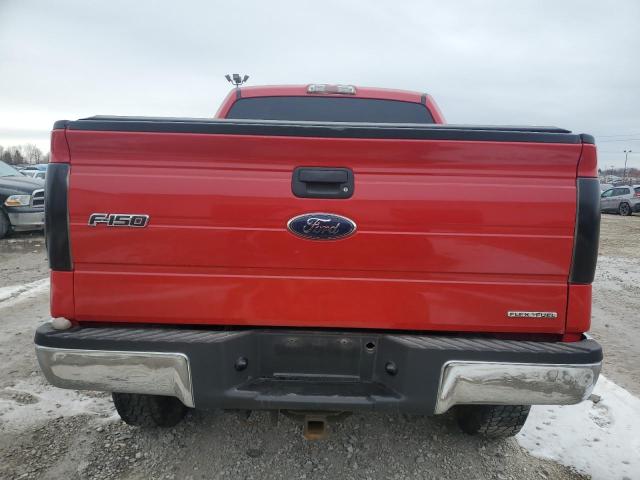 1FTFW1EF2BKD57618 - 2011 FORD F150 SUPERCREW RED photo 6