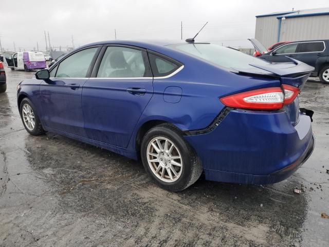 3FA6P0H72GR193341 - 2016 FORD FUSION SE BLUE photo 2