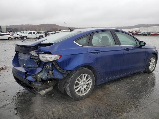 3FA6P0H72GR193341 - 2016 FORD FUSION SE BLUE photo 3