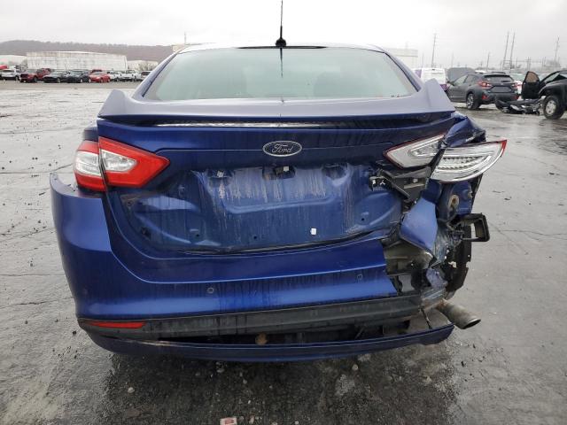 3FA6P0H72GR193341 - 2016 FORD FUSION SE BLUE photo 6