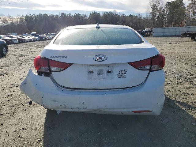 5NPDH4AE8CH079033 - 2012 HYUNDAI ELANTRA GLS WHITE photo 6