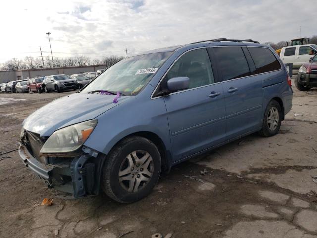 5FNRL38637B092841 - 2007 HONDA ODYSSEY EXL BLUE photo 1