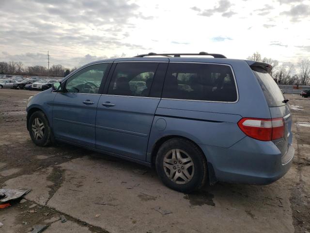 5FNRL38637B092841 - 2007 HONDA ODYSSEY EXL BLUE photo 2