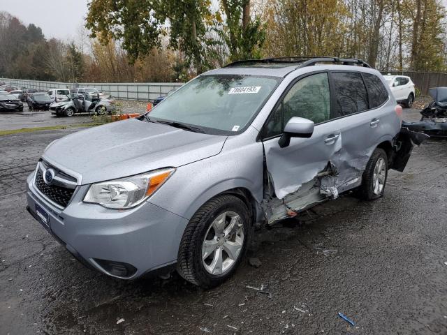 JF2SJAGC2FH420544 - 2015 SUBARU FORESTER 2.5I PREMIUM SILVER photo 1