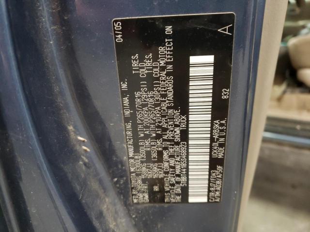 5TBBT44185S468923 - 2005 TOYOTA TUNDRA ACCESS CAB SR5 BLUE photo 12