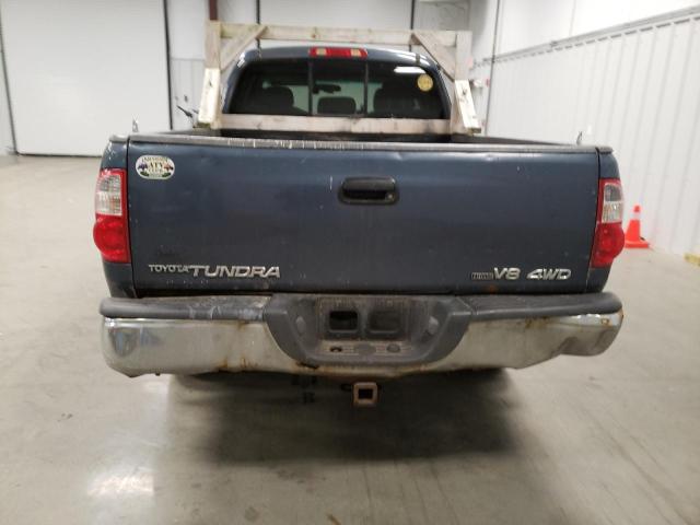 5TBBT44185S468923 - 2005 TOYOTA TUNDRA ACCESS CAB SR5 BLUE photo 6