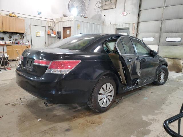 1HGCP2E37BA065143 - 2011 HONDA ACCORD LX BLACK photo 3