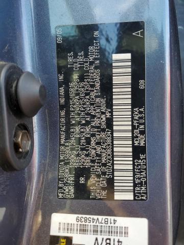 5TDZA23C86S388347 - 2006 TOYOTA SIENNA CE GRAY photo 14