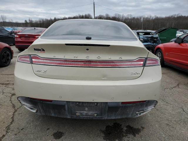 3LN6L2LU8ER816422 - 2014 LINCOLN MKZ HYBRID BEIGE photo 6