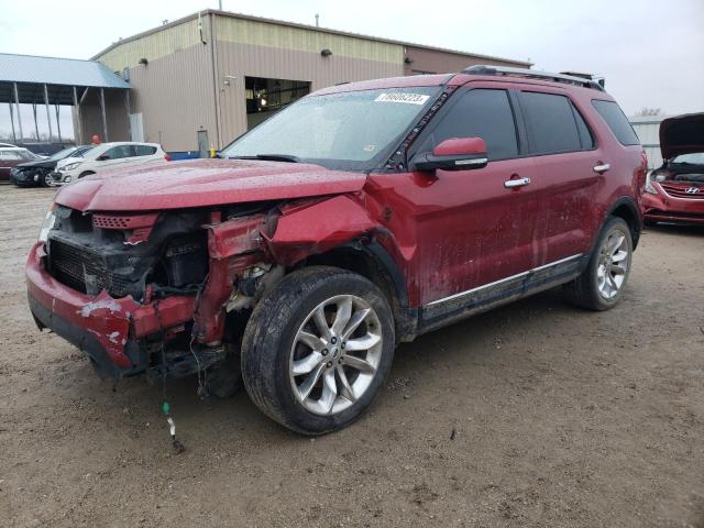 1FM5K7F96DGC14871 - 2013 FORD EXPLORER LIMITED RED photo 1