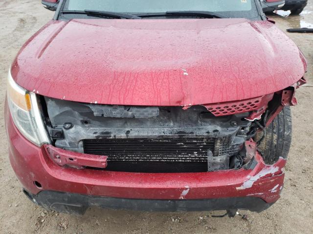 1FM5K7F96DGC14871 - 2013 FORD EXPLORER LIMITED RED photo 12