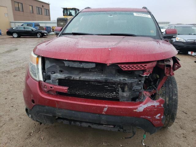 1FM5K7F96DGC14871 - 2013 FORD EXPLORER LIMITED RED photo 5