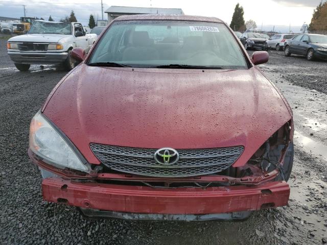 JTDBE32K020137517 - 2002 TOYOTA CAMRY LE RED photo 5