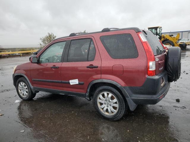 JHLRD78806C055962 - 2006 HONDA CR-V EX MAROON photo 2