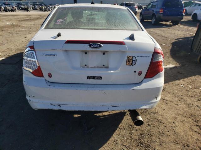 3FAHP0HA0BR225393 - 2011 FORD FUSION SE WHITE photo 6