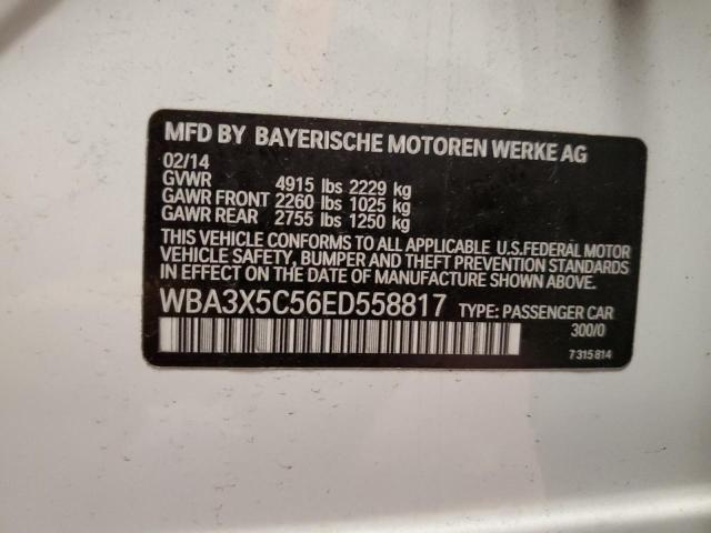 WBA3X5C56ED558817 - 2014 BMW 328 XIGT WHITE photo 12