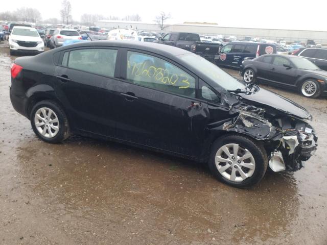 KNADM4A30D6108804 - 2013 KIA RIO LX BLACK photo 4