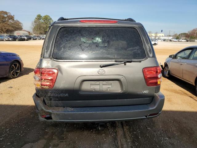 5TDZT34A14S221726 - 2004 TOYOTA SEQUOIA SR5 GRAY photo 6