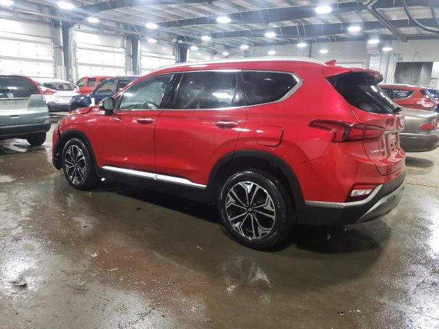 5NMS3CAA7LH296566 - 2020 HYUNDAI SANTA FE SEL RED photo 2