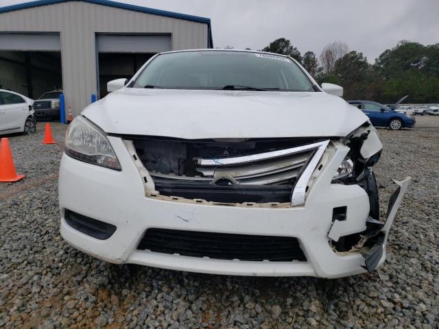 3N1AB7AP1FY243224 - 2015 NISSAN SENTRA S WHITE photo 5