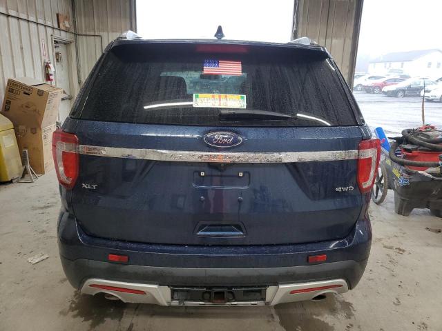 1FM5K8D80HGC45393 - 2017 FORD EXPLORER XLT BLUE photo 6