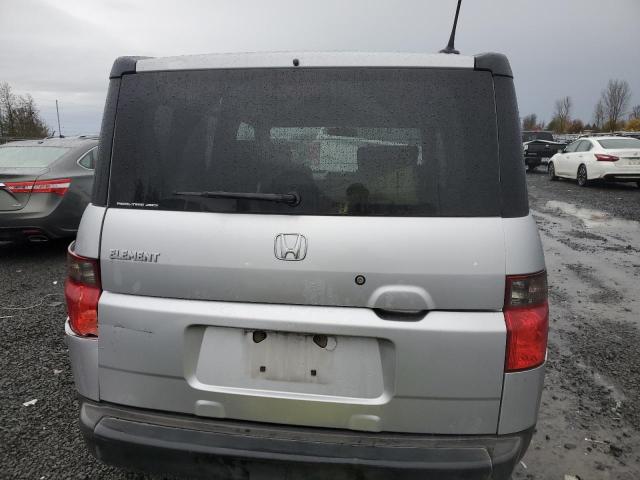 5J6YH28768L014594 - 2008 HONDA ELEMENT EX SILVER photo 6