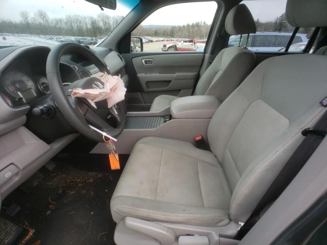 5FNYF4H27AB031246 - 2010 HONDA PILOT LX GRAY photo 7