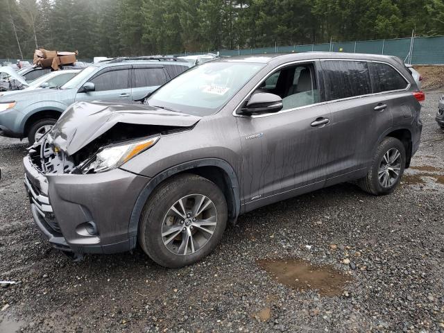 5TDBGRFHXHS027835 - 2017 TOYOTA HIGHLANDER HYBRID GRAY photo 1