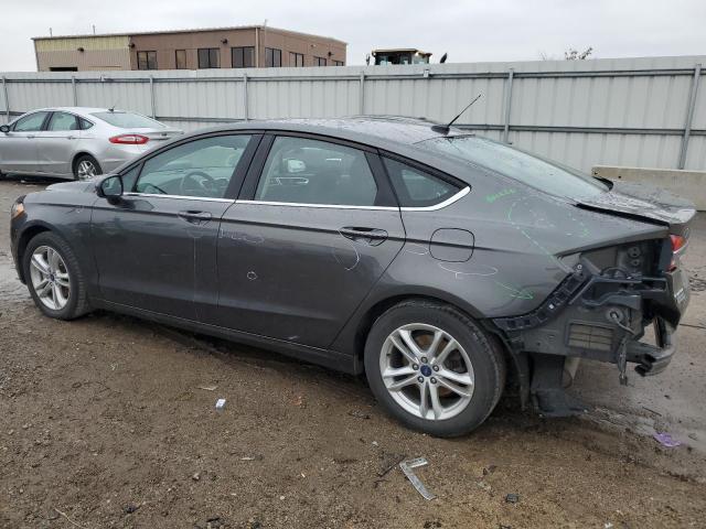 3FA6P0HD6JR161165 - 2018 FORD FUSION SE GRAY photo 2