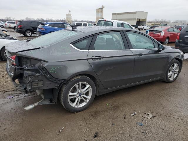 3FA6P0HD6JR161165 - 2018 FORD FUSION SE GRAY photo 3