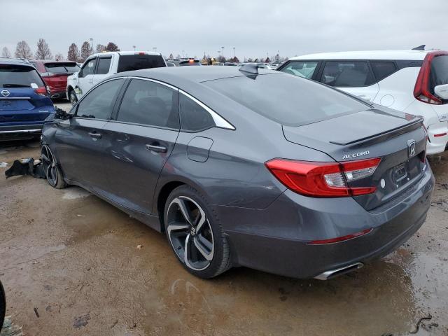 1HGCV1F30KA083868 - 2019 HONDA ACCORD SPORT GRAY photo 2