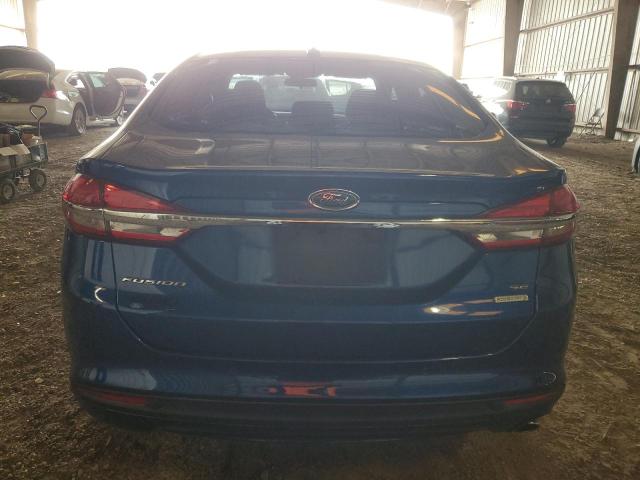 3FA6P0HD1JR260041 - 2018 FORD FUSION SE BLUE photo 6