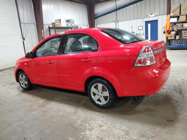 KL1TD56637B112419 - 2007 CHEVROLET AVEO BASE RED photo 2