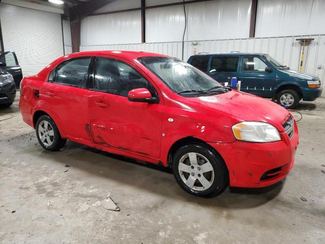 KL1TD56637B112419 - 2007 CHEVROLET AVEO BASE RED photo 4