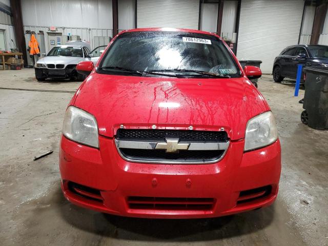 KL1TD56637B112419 - 2007 CHEVROLET AVEO BASE RED photo 5