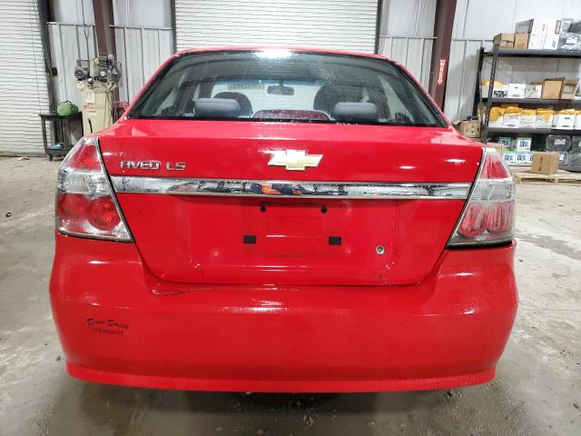 KL1TD56637B112419 - 2007 CHEVROLET AVEO BASE RED photo 6