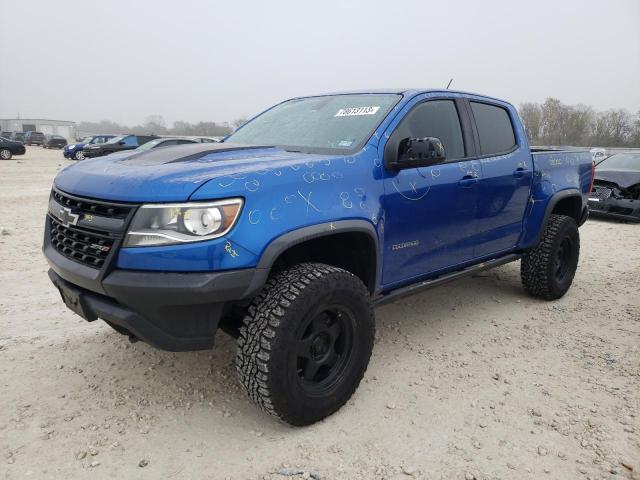 1GCGTEEN3J1177760 - 2018 CHEVROLET COLORADO ZR2 BLUE photo 1